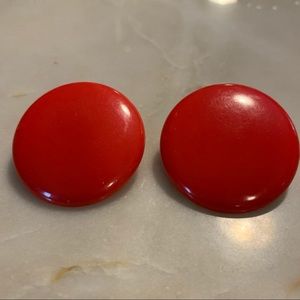 Vintage Red Earrings